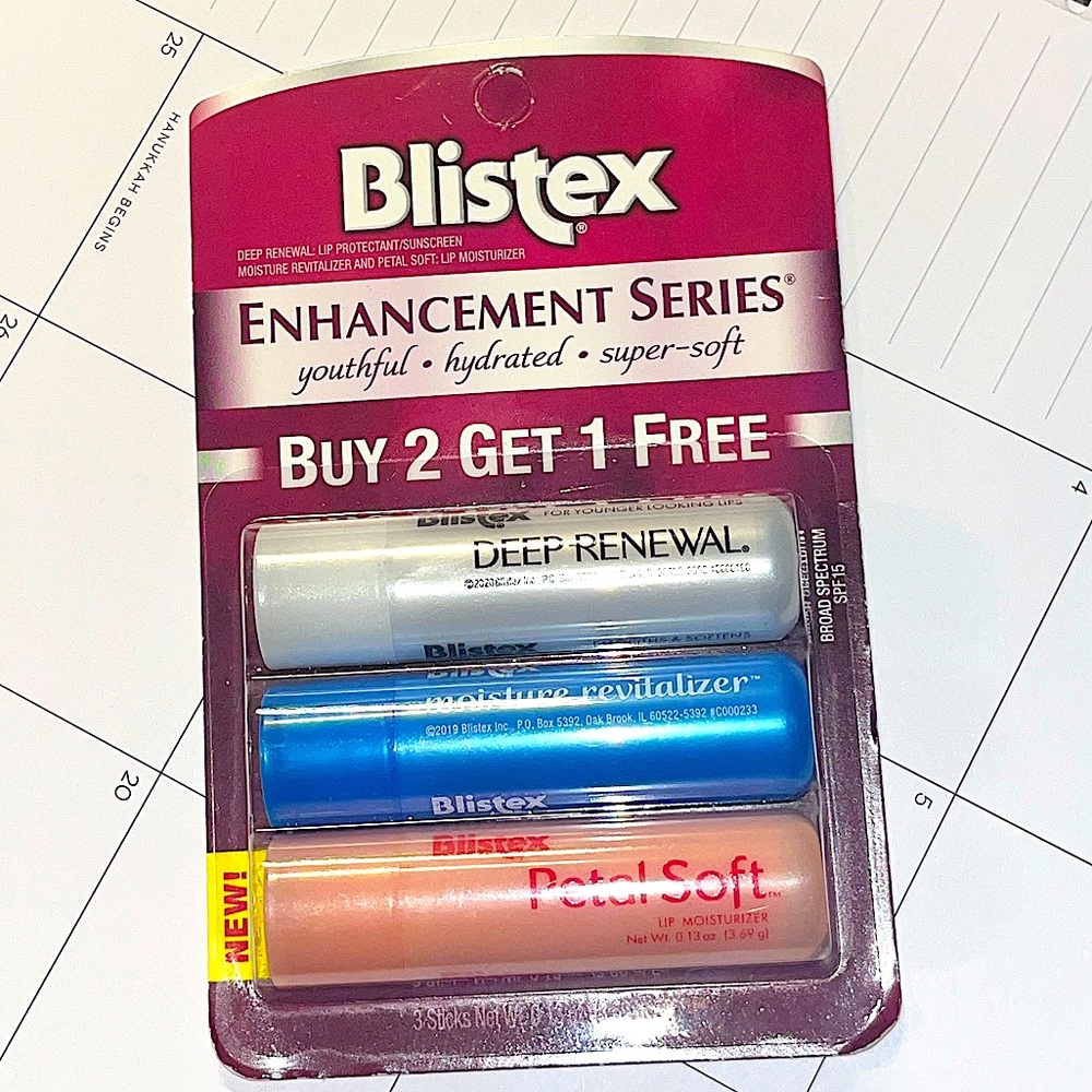 Blistex Enhancement Series 3 Pack of Chapstick